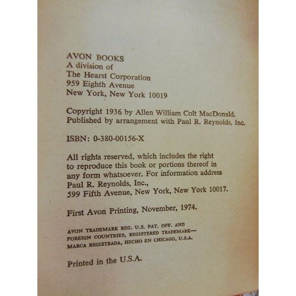 Bullet Trail Bullets for Buckaroo by William Colt‎ MacDonald - Vtg 1974 PB RARE - Picture 2 of 9